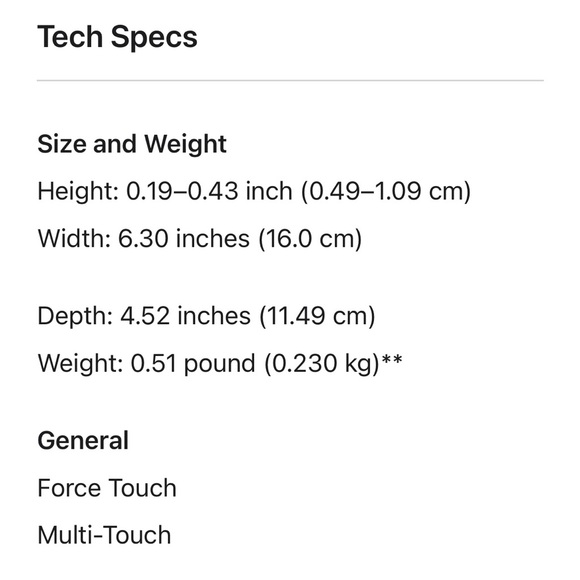 Apple Magic Trackpad (LIGHTNING-USBC): White Multi-touch Surface - Picture 5 of 5